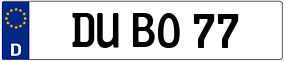 Truck License Plate